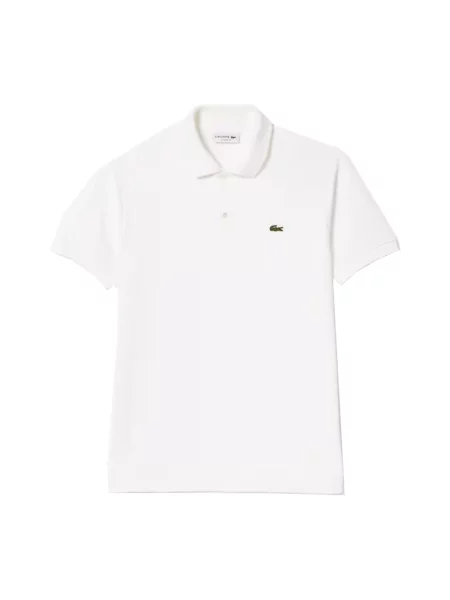 Koszulka polo o kroju slim fit z czystej bawełny Lacoste biała