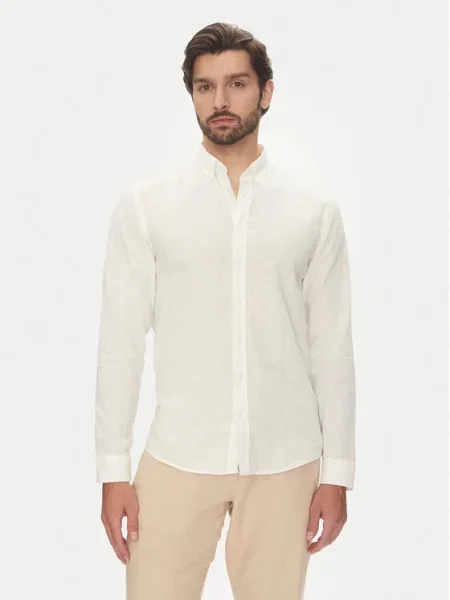 Lindbergh Риза Бял бежово