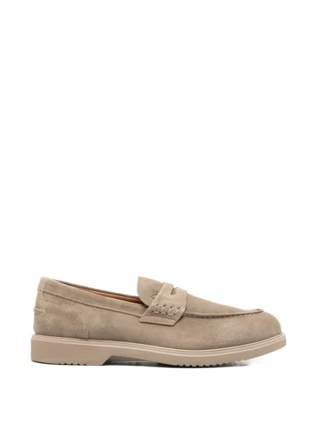 Pantofi loafer Nero Giardini din piele maro