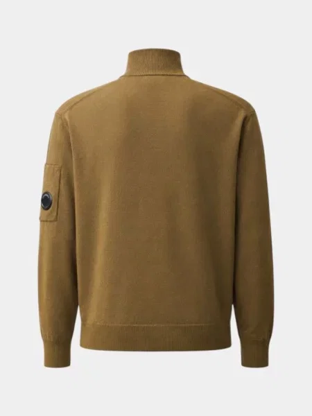 Светр CP Company вовна/поліестер коричневий