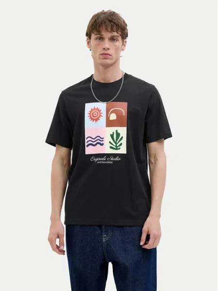 Jack&Jones Tricou Canggu negru
