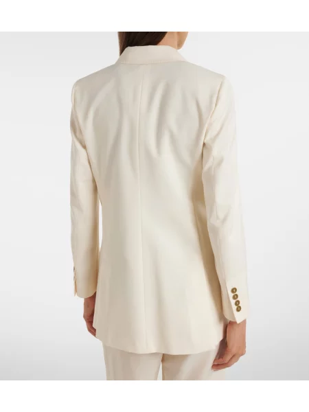 Volneni dvoredni blazer Max Mara bela