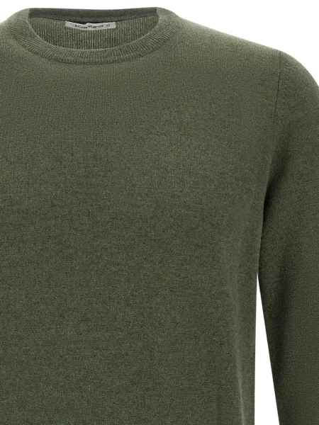 Pulover Kangra cu decolteu rotund verde