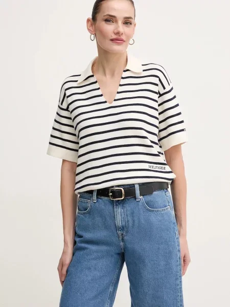 Tommy Hilfiger sweter beżowy