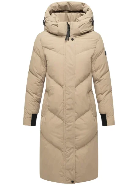 MARIKOO Palton de iarnă Teonaa taupe gri
