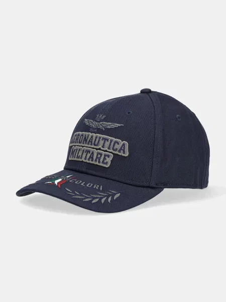 Шапка с козирка Aeronautica Militare с апликация тъмносиньо
