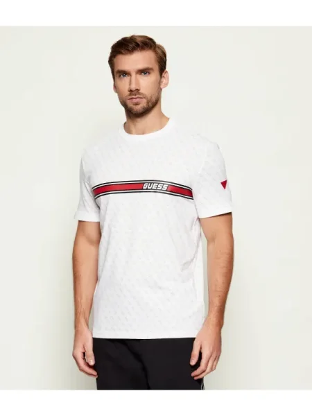 GUESS ACTIVE Tricou Jamey | alb