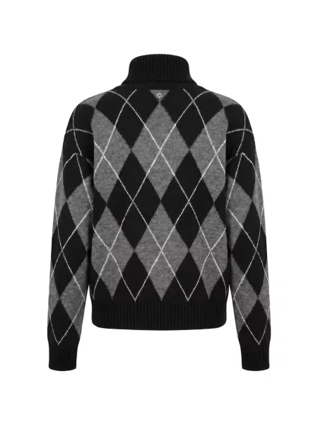 Pulover Aniye By cu model argyle negru