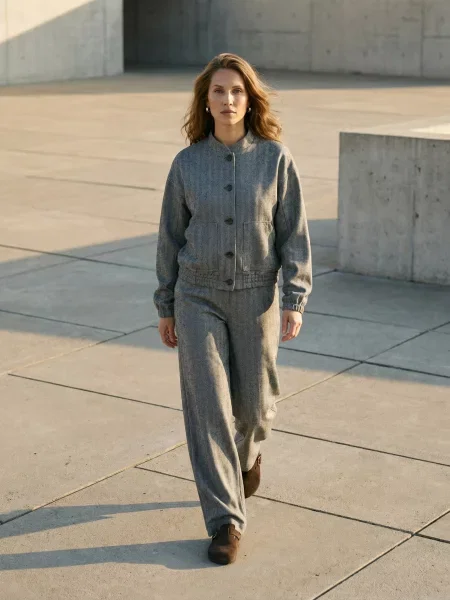 Класичні штани Seventeen кашемір сірий