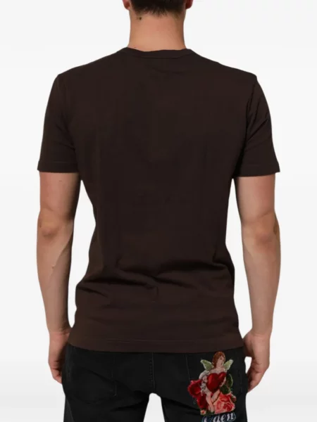 Tricou Dolce & Gabbana cu imagine maro