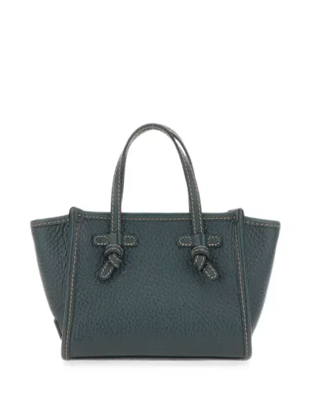 Geantă shopper Marcella Club din piele verde