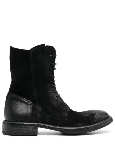 Botine Moma din piele negru
