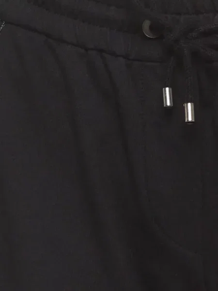Pantaloni de jogging Brunello Cucinelli din jerseu cu cordon negru