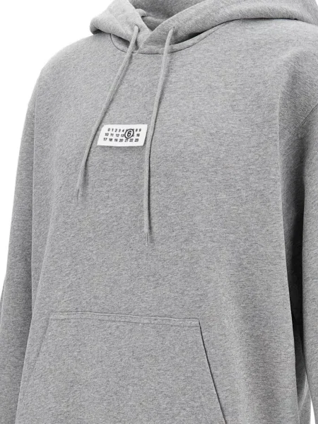Hoodie Mm6 Maison Margiela γκρι