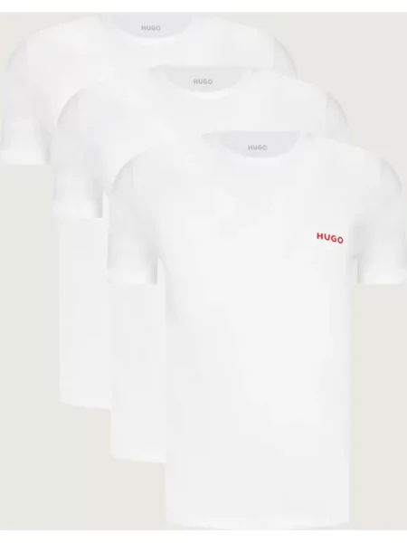 Hugo Bodywear Tricou RN TRIPLET P alb