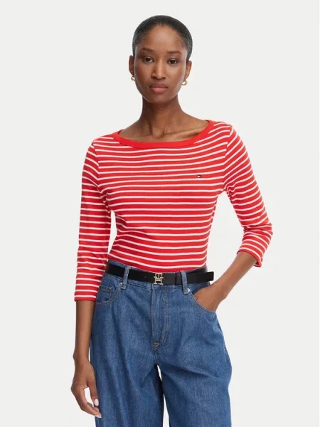 TOMMY HILFIGER Majica CODY / bijela crvena