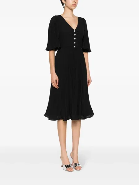 Rochie Nissa plisată de costum negru