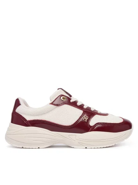 Сникърси Tommy Hilfiger Modern Runner Shiny Leather Бордо