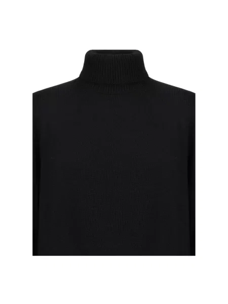Sweter z golfem Roberto Collina czarny