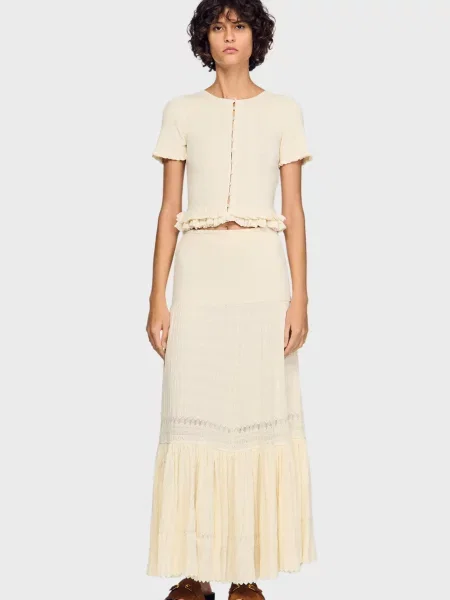 Кардиган Sandro білий