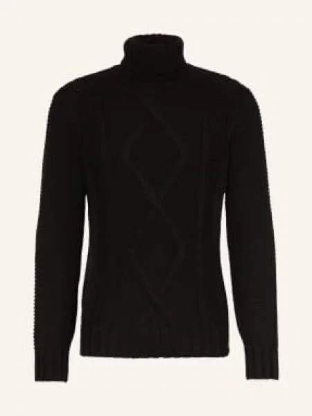 Brunello Cucinelli Golf Z Kaszmiru schwarz czarny