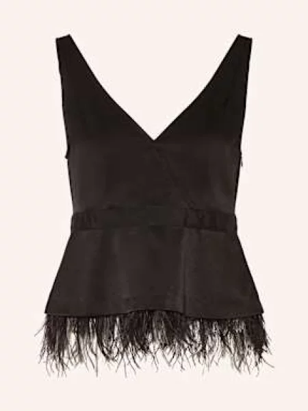 Top Luisa Cerano bez rękawów czarny