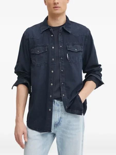 Košile Karl Lagerfeld modrá