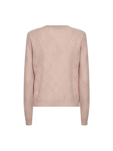 Sweter Blanca Vita ażurowy różowy