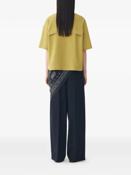 Pantaloni Tomboy cu cordon albastru