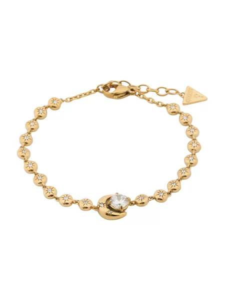 GUESS Zapestnica AURORA / transparentna zlata