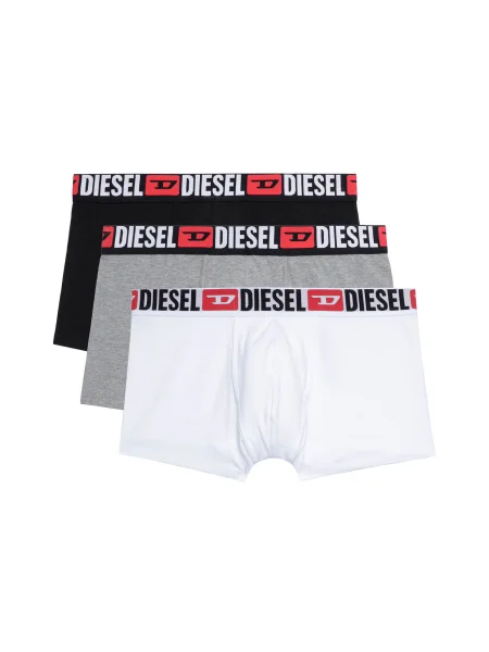 DIESEL Boxeralsók UMBX-DAMIENTHREEPACK szürke / piros / fekete fehér