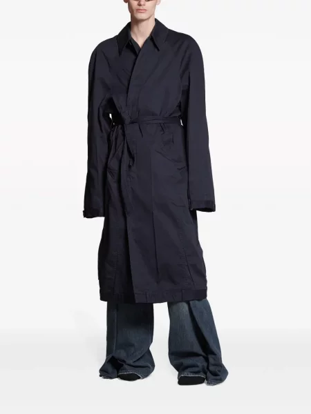 Ilgas paltas Balenciaga juoda