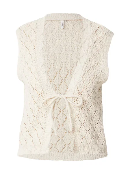 ONLY Vestă tricotată ONLCHILI crem