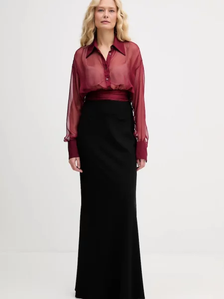 Блузка Aniye By однотонна бордовий