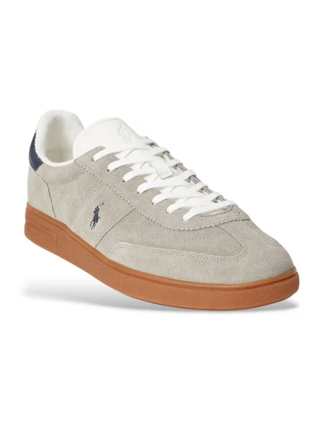 Sneakersy Ralph Lauren skórzane brązowe