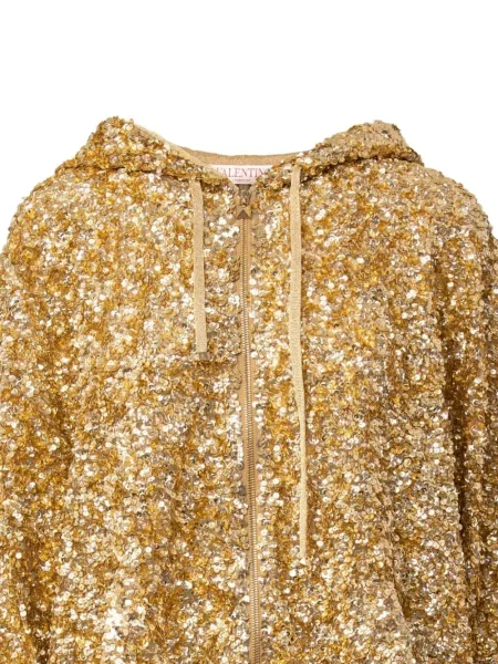 Hoodie Valentino Garavani χρυσό