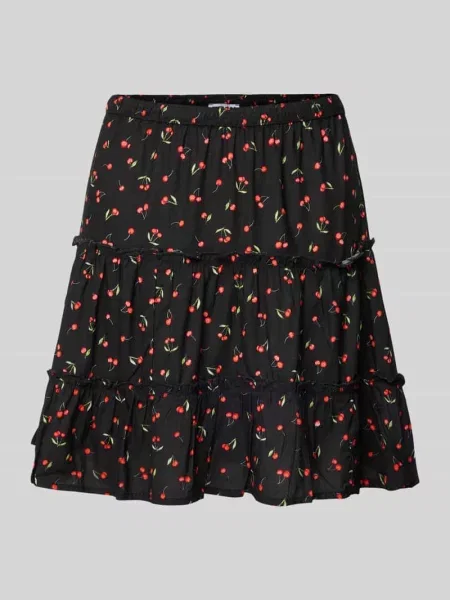 Spódnica mini z elastycznym pasem Review czarna