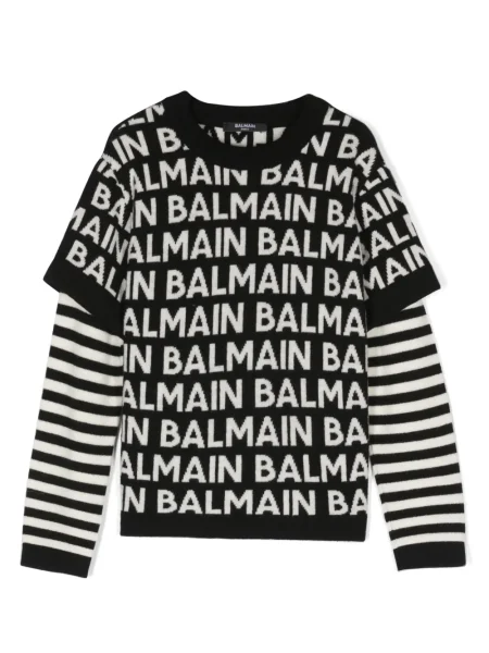 Sweter dziecięcy Balmain czarny