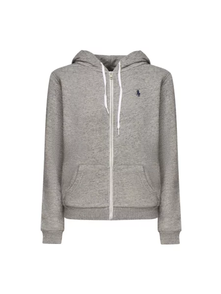 Polo Ralph Lauren bluza z kapturem melanżowa szary