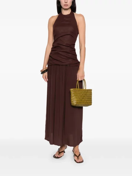 Rochie Faithfull The Brand de costum maro