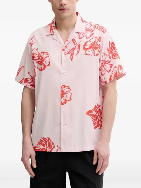 Scurt cămașă Oakley cu model floral cu imagine roz