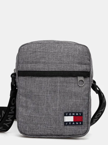 Чанта през рамо Tommy Jeans сиво
