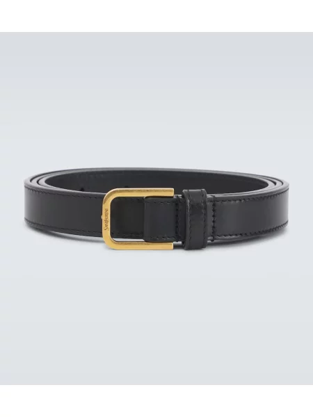 Curea Saint Laurent din piele negru
