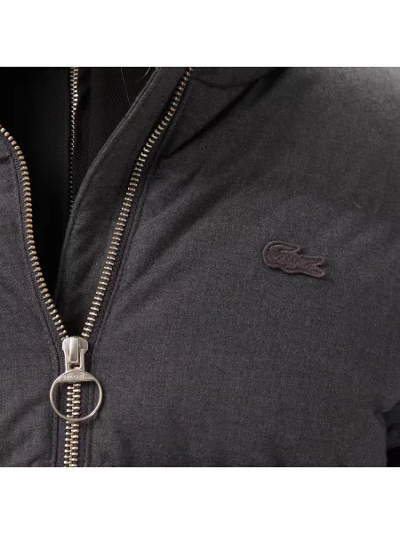 Lacoste Kurtka Ze Stójką Ciemnoszara szary