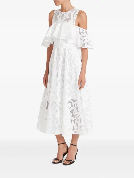Rochie Temperley London din dantelă de costum alb