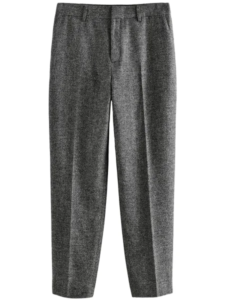 Next Hlače na rob siva / off-bela bela