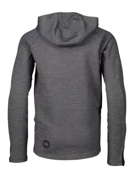 Bluza sportowa dla dzieci POC Merino Zip Hood rowerowa szara