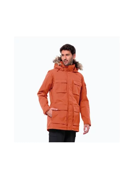 Зимова куртка Jack Wolfskin Glacier Canyon Parka кармін