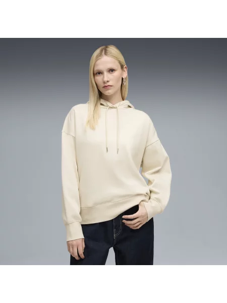 Bluza z kapturem HER o kroju oversize PUMA biała