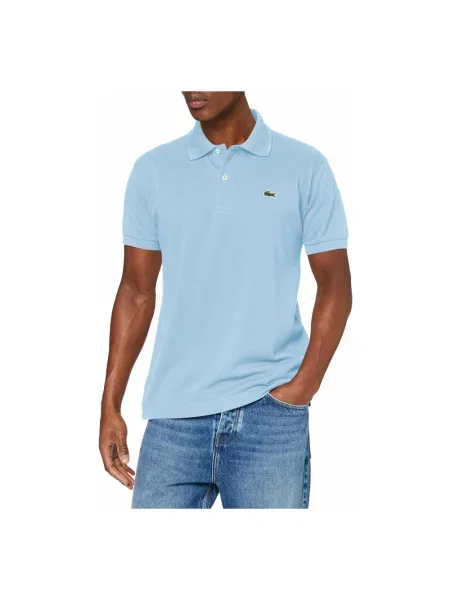 Koszulka polo o kroju regular fit z czystej bawełny Lacoste niebieska
